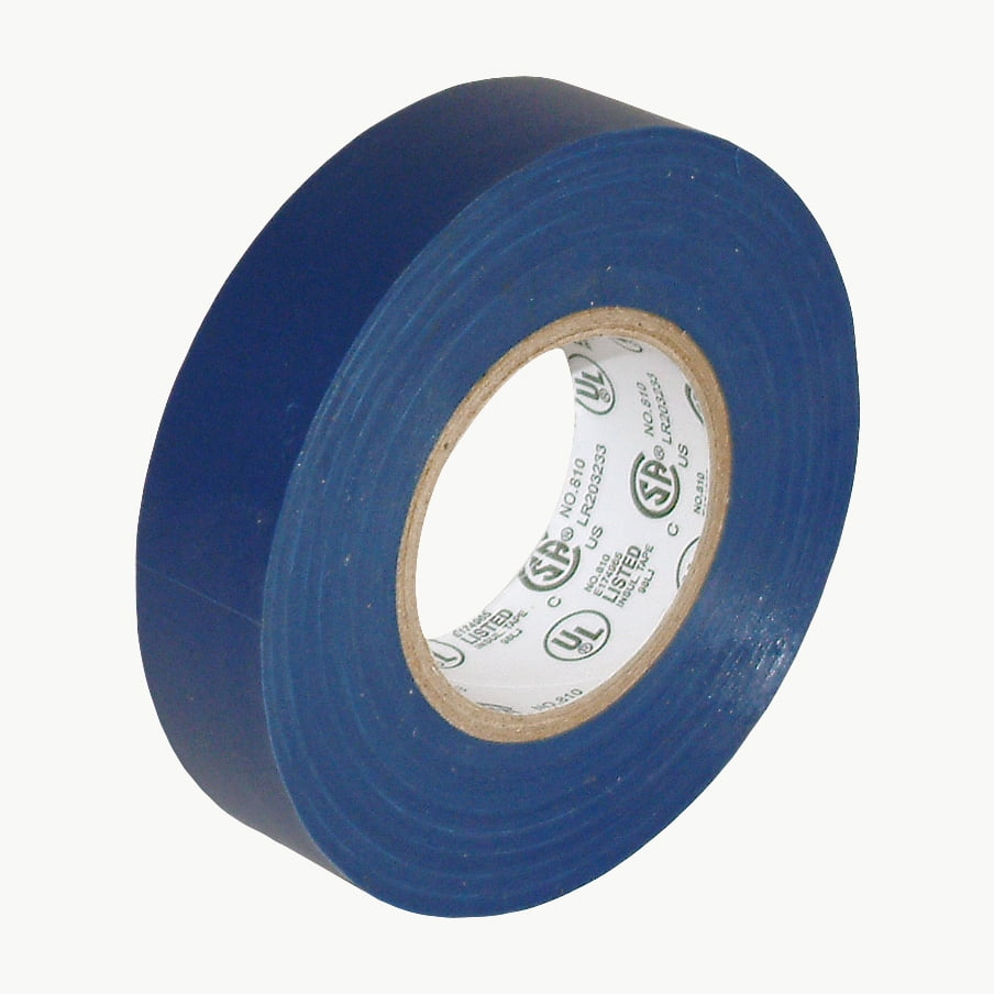 JVCC E-Tape Colored Electrical Tape: 3/4 in x 66 ft. (Blue)