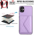 thumbnail image 5 of Allytech Galaxy A05 Wallet Case with Shoulder Strap, Luxury PU Leather RFID Blocking Protectve Anti-Scratch Bumper Cards Slots Magnetic Closure Phone Case Cover for Samsung Galaxy A05, Purple, 5 of 9