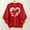 E_Red, variant on Elvqul Long Sleeve Sweatshirts for Women Crew Neck Fashion Sweatshirts Loose Spring Valentines Graphic Hoodies Couples Tops Fashion