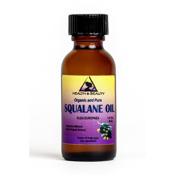 Squalane oil organic olive-derived anti-aging moisturizer cold press pure 1 oz