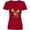 True Red, variant on Inktastic Cute Moose Women's V-Neck T-Shirt