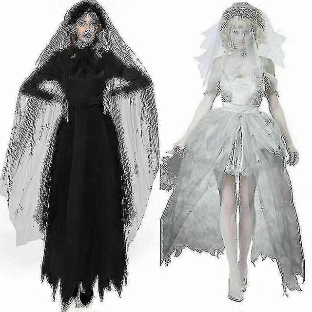 Halloween Fancy Dress Ladies Vampire Horror Cosplay Costume Ghost Bride Party
