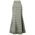 thumbnail image 6 of 50% Off Clear! asdoklhq Womens Plus Size Clearance Dresses Under $15Women Punk Style Retro Mermaid Skirt Vintage Long Bodycon Ruffle Fishtail Skirt, 6 of 6