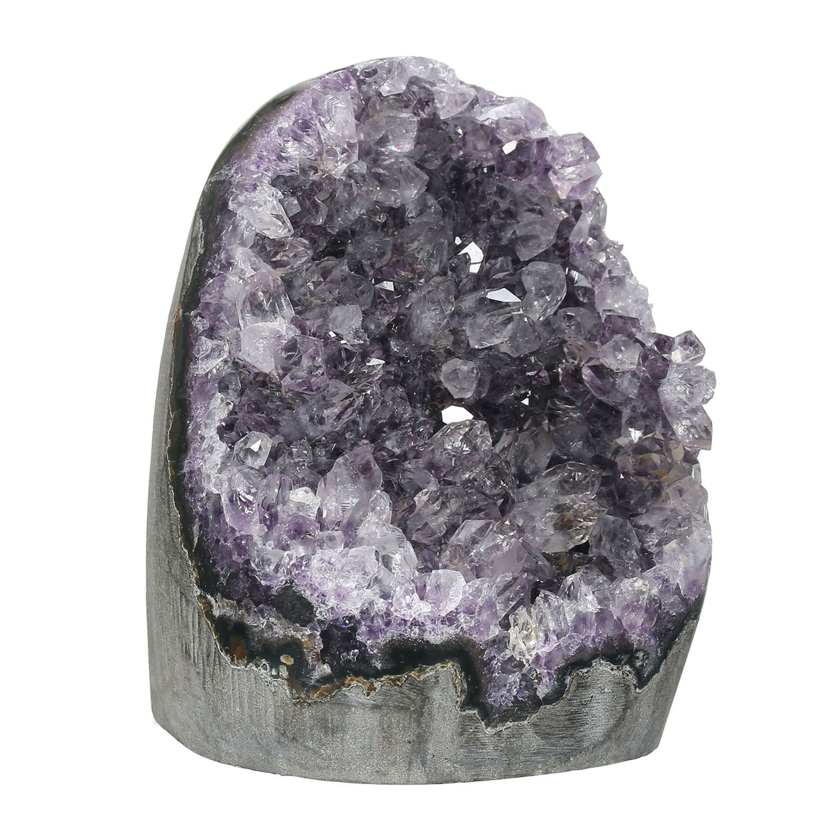 Dark Purple Amethyst Geode Natural Amethyst Crystal Geode Cluster Healing Stone 