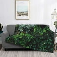 thumbnail image 2 of Fotbe Lush Foliage Green Plant Manta de Franela con Estampado, Manta Ultrasuave para Cama, Sofá, Auto, Hipoalergénica y Antibolitas-80"x60", 2 of 6