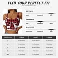 thumbnail image 6 of Lsque Christmas Buffalo Plaid Printed Women'S Sports Bra, Compression, Moisture Wicking, High-Impact Sports Bra For Women,Supportive sports bra-X-Large, 6 of 9
