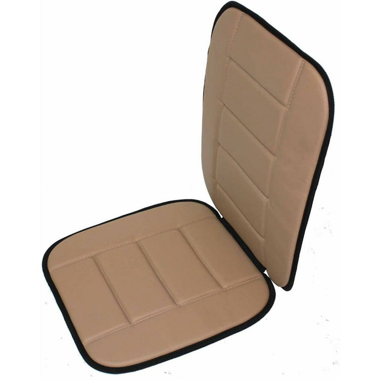 Auto Drive 1Piece Full Size Car Seat Cushion Leather Black - Universal Fit,  20CUWM11