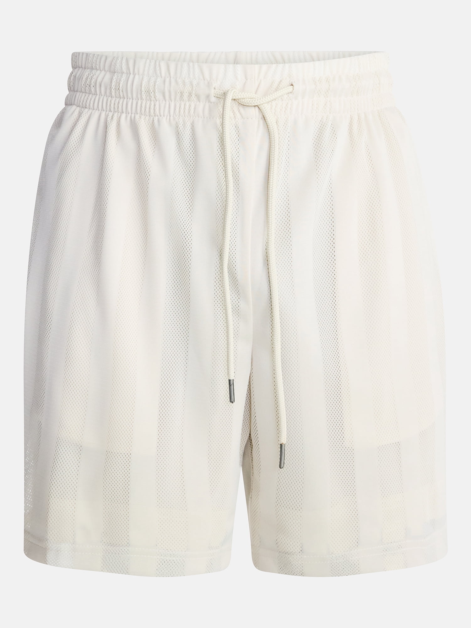 No Boundaries Men's & Big Men's Striped Mesh Shorts, 6.5" Inseam, Sizes XS-5XL