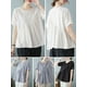 thumbnail image 4 of Blusa suelta de mujer de manga corta acampanada vintage camisetas de vacaciones Romacci Jerseys de mujer, 4 of 7