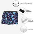 thumbnail image 3 of Hirioo Skull Flower Blue for Men's Boxer Briefs Men Cotton Underwear Boxer Briefs Panties-Medium, 3 of 5