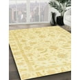 thumbnail image 3 of Ahgly Company Machine Washable Indoor Square Abstract Sun Yellow Area Rugs, 7' Square, 3 of 7