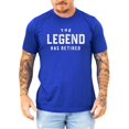 thumbnail image 4 of The Legend Has Retired T-Shirt for Men Funny Retirement Graphic Tee Vintage Royal Shirt Adult X-Large, 4 of 5