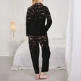 thumbnail image 5 of Disketp Pajamas Set Long Sleeve Sleepwear Womens Button Down Nightwear Pj Sets-Rose Gold Glitter1, 5 of 9