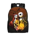 thumbnail image 1 of Goofa The Nightmare Before Christmas Pattern Large Capacity Backpack – Padded Laptop Compartment, Ergonomic Design for School, Work, Travel, and Outdoor Activities, 1 of 8