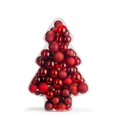 thumbnail image 2 of Holiday Lane Christmas Cheer Set of 100 Red Glitter Shatterproof Box Ornaments, 2 of 3