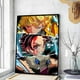 thumbnail image 4 of Póster de arte autoadhesivo de Anime Demon Slayer, calcomanía de pared elegante para sala de estar, bar, estética decorativa vintage, juego, habitación de niño, 4 of 5