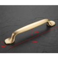 thumbnail image 2 of Perilla de pequeña sala Manija de Puerta con Tornillo Cobre para Decoración de Muebles Oficina D-128mm, 2 of 5