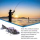 thumbnail image 3 of Soidarity Paquete de 3 señuelos de pesca de plástico de agua salada cebo falso atracción al aire libre Swimbaits artificiales Crankbait accesorio 10cm Pescar Tipo 2 Soidarity OD023723-02, 3 of 6