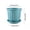 Blue, variant on Retro Style Imitation Ceramic Planter, Breathable Flower Pot for Indoor Plants, s, Home Decor Vessel with Drainage Saucer