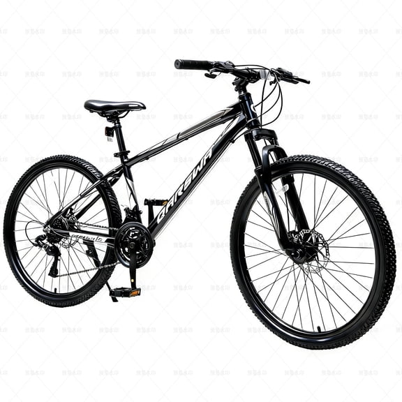 GASENDALA 26" Mountain Bike,21 Speed, Aluminum Frame.ages for 15 , Black