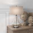 thumbnail image 2 of Henn&Hart 15" Seeded Glass/Polished Nickel Metal/Glass/Fabric Table Lamp, 2 of 8