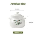 thumbnail image 2 of Chinese Ceramic Cooking Pot, Casserole Dishes Stew, Heat-Resistant Glazed Stoneware Cooking Pot with Lid, Multifunctional Slow Stew for Kitchen Cookware, 2 of 6