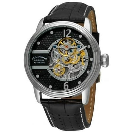 Stuhrling Original Men's 308A.33151 Prospero Classic Automatic Skeleton Black Dial Watch