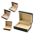 thumbnail image 4 of 8x7x4cm Velvet Tie Bar Cufflinks Storage Box Mens Gift Case Black-Cufflink, 4 of 8