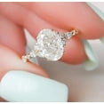 thumbnail image 2 of Jewelerix Gorgeous Moissanite Diamond Wedding Ring Delicate Yellow Gold Vermeil Engagement Ring Elegant Oval Cut Valentine Day Gift Ring, 2 of 8