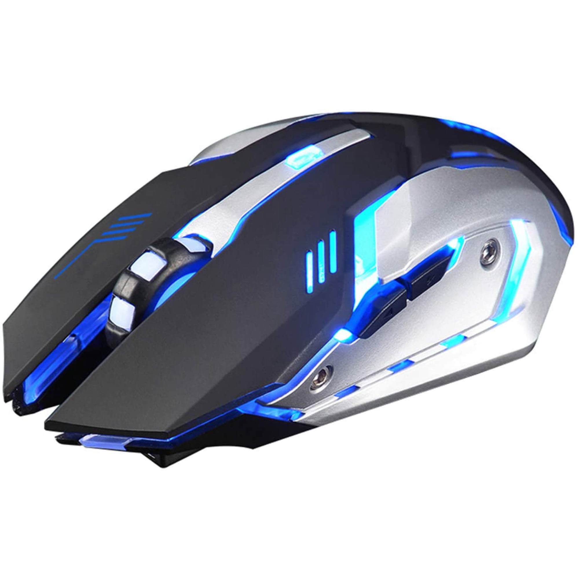 Computer Mouse, X7 7 Colors Light Silent 6 Buttons Rechargeable