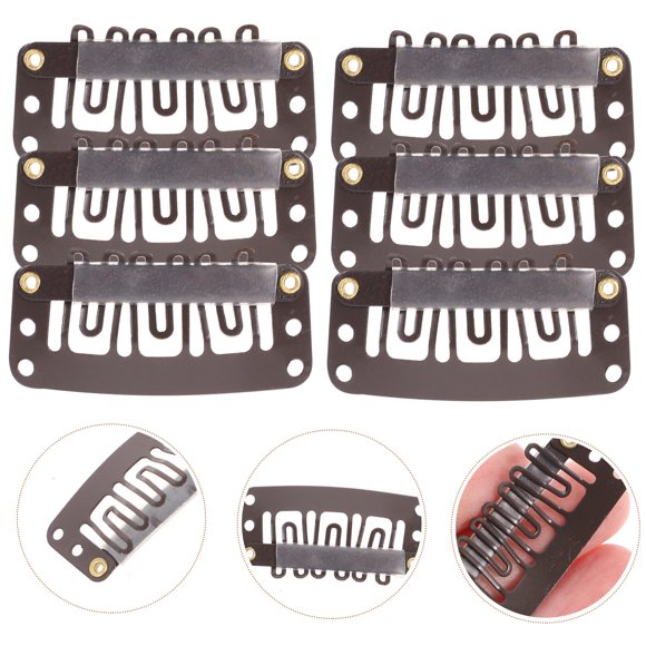 HINTRMENT 60pcs Metal Hair Claw Clip For Hair Extensions For Daily Use