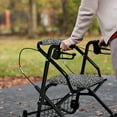 thumbnail image 4 of HELLHERO Black and Gray Leopard Print Rollator Walker Seat and Backrest Rollbar Covers Set Rollator Walker Seat Covers & Dust Proof Waterproof Sun & Dust Protector for Elder, 4 of 7