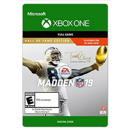 Madden NFL 19 - Hall of Fame Edition, Electronic Arts, XBOX One, [Digital Download]