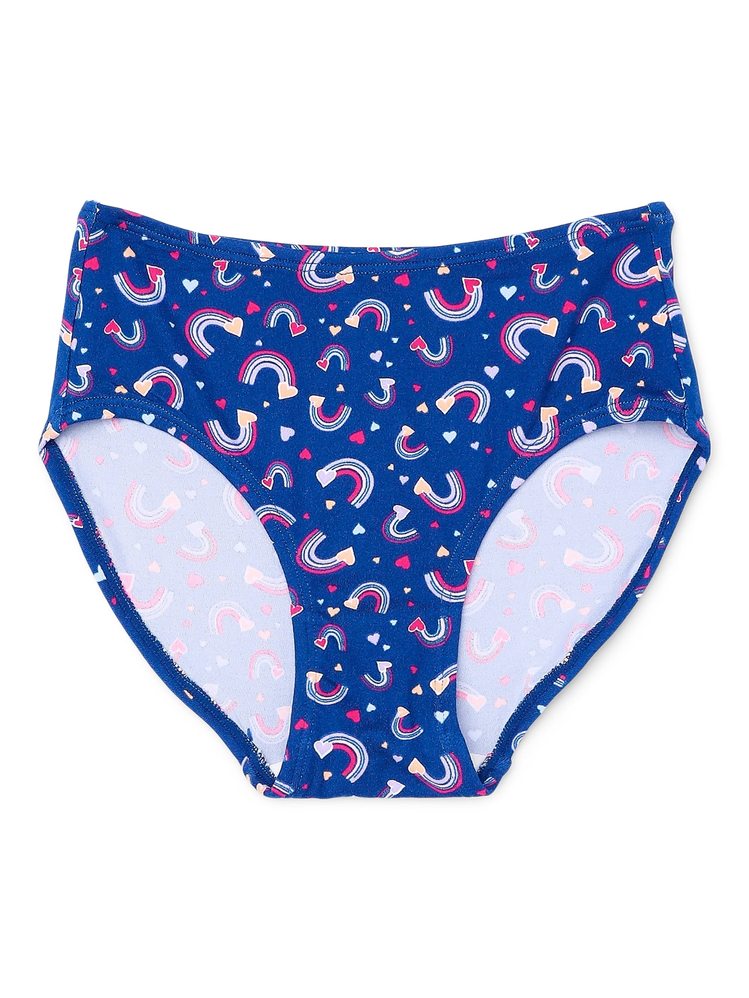 Wonder Nation Girls Premium Brief Underwear, 5-Pack, Sizes S-XL