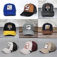 thumbnail image 2 of 2022 new Original Farm animal Summer trucker cap mesh snapback hip hop hats for men embroidery baseball capadjustable Gao Jinjia LED, 2 of 2