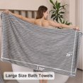 thumbnail image 4 of Juego de Toallas Oliven Cabana a Rayas Gris 8 Piezas, 4 of 6