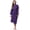Purple, variant on Lightweight Full-Length Robes For Women Waffle Kimono Bathrobe - Soft, Fast-Drying, Long-Lasting Cotton Blend Unisex
