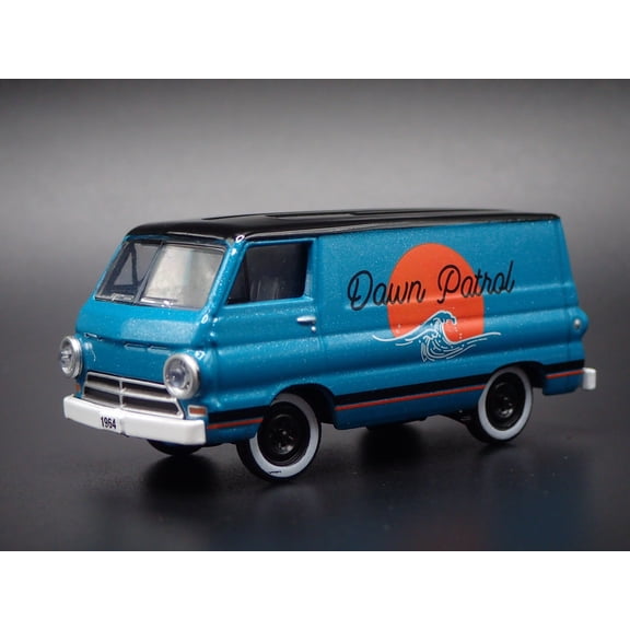 Open Box 1964 64 DODGE A100 PANEL VAN GREEN 1/64 SCALE DIORAMA DIECAST MODEL CAR