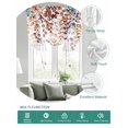 thumbnail image 2 of Brown Eucalyptus Tie Up Curtains for Windows 63 Inch Length Balloon Curtains Kitchen Adjustable Balloon Window Shade Summer Botanical Weeping Pastoral Tie Up Valance Bathroom Curtain Window 46"x63", 2 of 6
