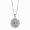 Steel Solid Compass, variant on Titanium Steel High Color Retention Compass Round Necklace Flow Compass Hip Hop Pendant Hemp Flowers Chain