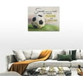 thumbnail image 5 of Soccer Inspirational Wall Art Soccer Boys Room Pictures Wall Decor Motivational Sports Theme Canvas Print Painting Framed Modern Home Artwork For Dormitory Bedroom Office 16''''x12'''', 5 of 6