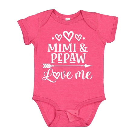 

Inktastic Pepaw and Mimi Love Me Gift Baby Boy or Baby Girl Bodysuit