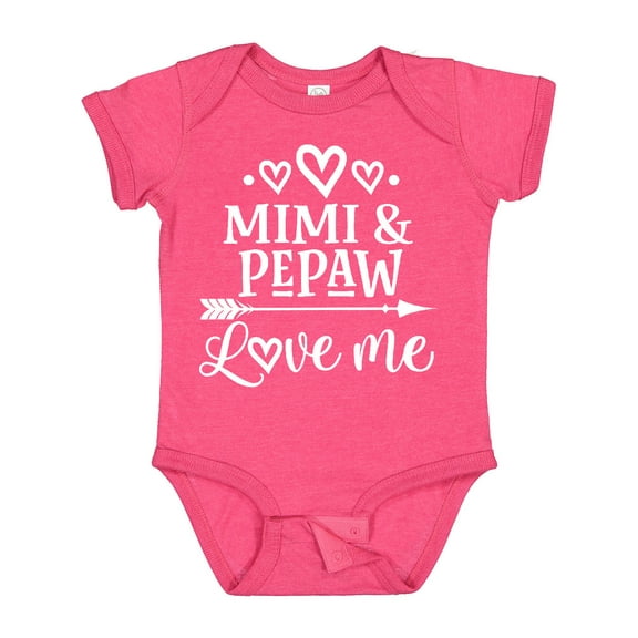 Inktastic Pepaw and Mimi Love Me Boys or Girls Baby Bodysuit