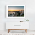 thumbnail image 2 of Inspiration Point Sunset 03 - Corona del Mar California Photography Sunset Coast Beach House Ocean Coastal Landscape Palm Tree White Framed Wall Art Print 5 x 7 inches, 2 of 3