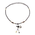 thumbnail image 2 of Pendentif Médaillon de Bouteille Mignon, Collier Essentiel de Parfum, Corde Ajustable - Noir, Tel Que Décrit, 2 of 8