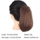 thumbnail image 4 of Extensión de coleta rubia de 25 cm con clip, cabello sintético liso con mezcla natural y aumento de volumen., 4 of 5