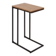 thumbnail image 1 of Kate and Laurel Table d'Appoint Moderne en Forme de C 19 x 12 x 27, Rustique Marron et Noir, Table d'Appoint Minimaliste Décorative pour le Stockage et l'Affichage, 1 of 10