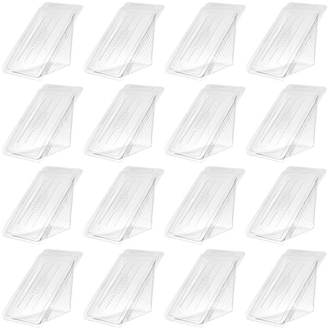 Miangastore 50pcs Sandwich Packing Boxes Plastic Sandwich Case Sandwich Triangle Boxes