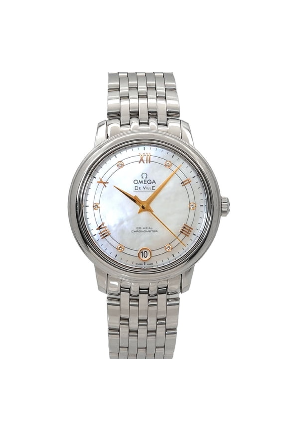 Pre-Owned OMEGA DeVille Prestige 424 10 33 20 55 002 Women's Watch with Date Display,... (Good)