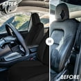 thumbnail image 7 of For 2020-2024 Tesla Model Y FH Group Faux Leather Custom Fit Car Seat Covers Front Seat - Black, 7 of 7